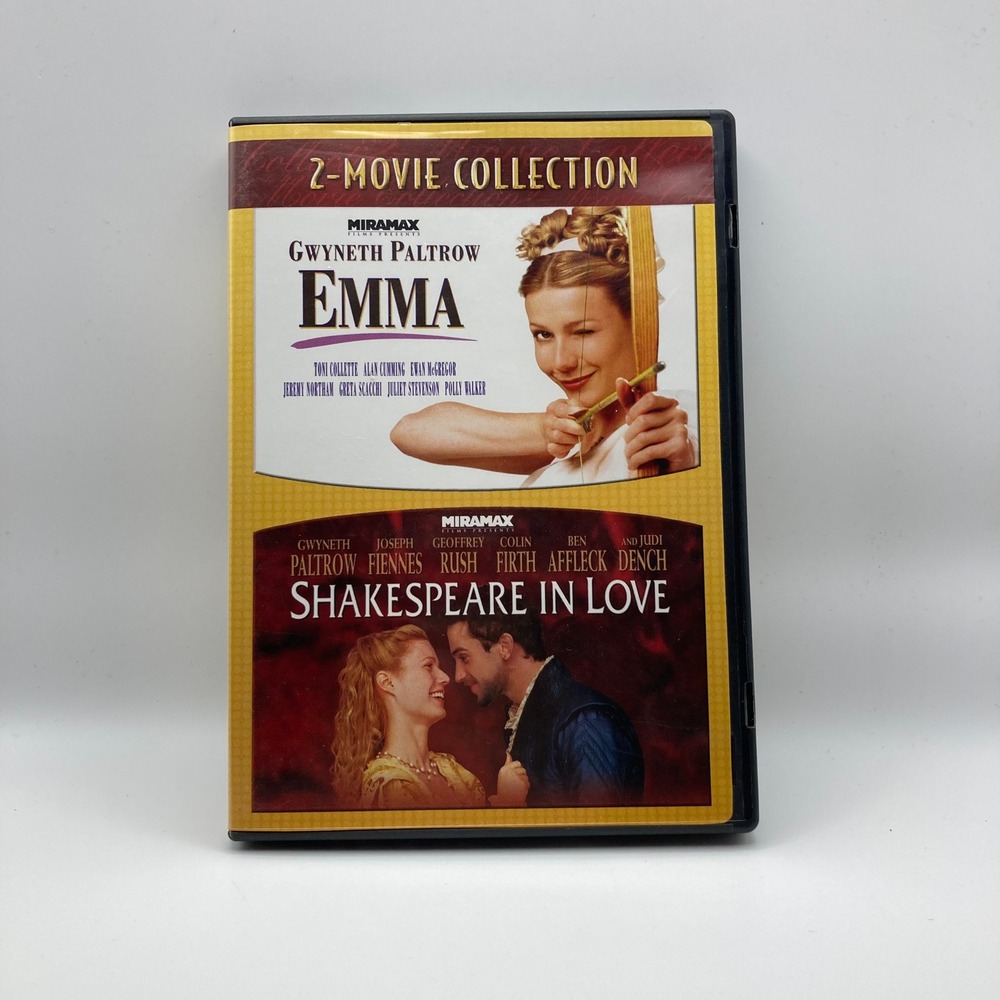 Emma and Shakespeare in Love 2-Movie Collection Romantic‎ Drama 90's Movie Film